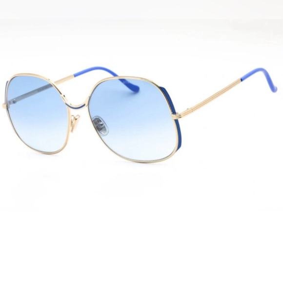 Cutler and Gross - sunglasses 60-17-140, gold / blue frames gradient blue lens - Picture 7 of 13
